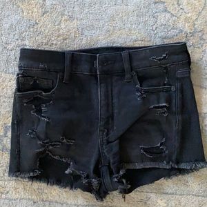 American Eagle shortie black shorts high rise